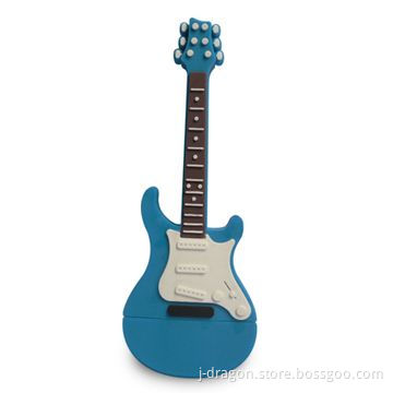 New Guitar Shaped Secure USB Flash Drive with 1 to 32GB Storage, High Transfer Speed